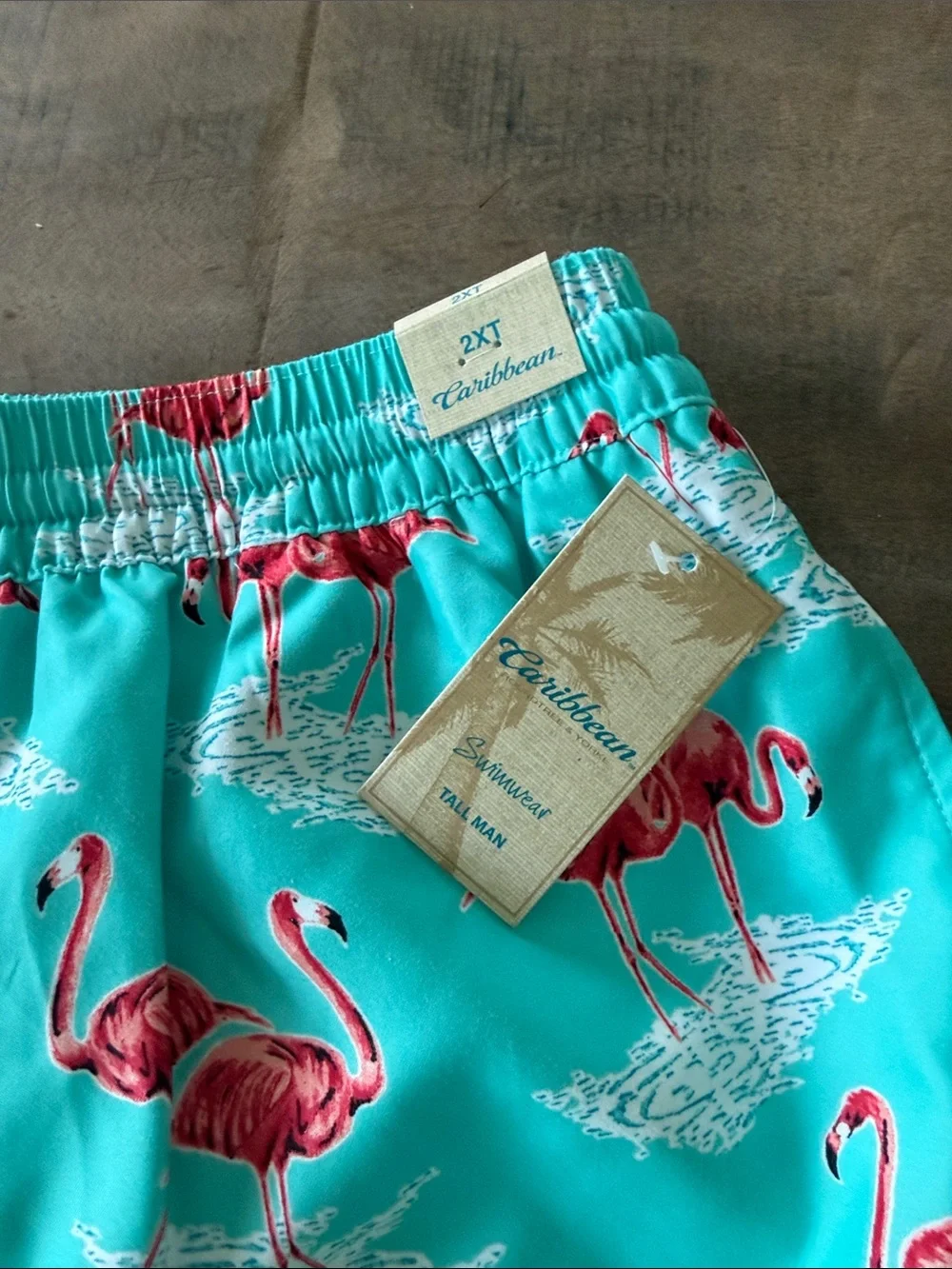 NWT Big and Tall Mens Swimming Trunks by Caribbean Size 2XT